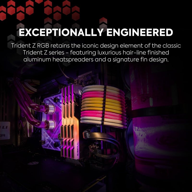 G.SKILL Trident Z RGB Series DDR4 RAM (XMP) 16GB (2x8GB) 3600MT/s CL18-22-22-42 1.35V Intel AMD Desktop Computer Memory U-DIMM (F4-3600C18D-16GTZRX) - Image 4